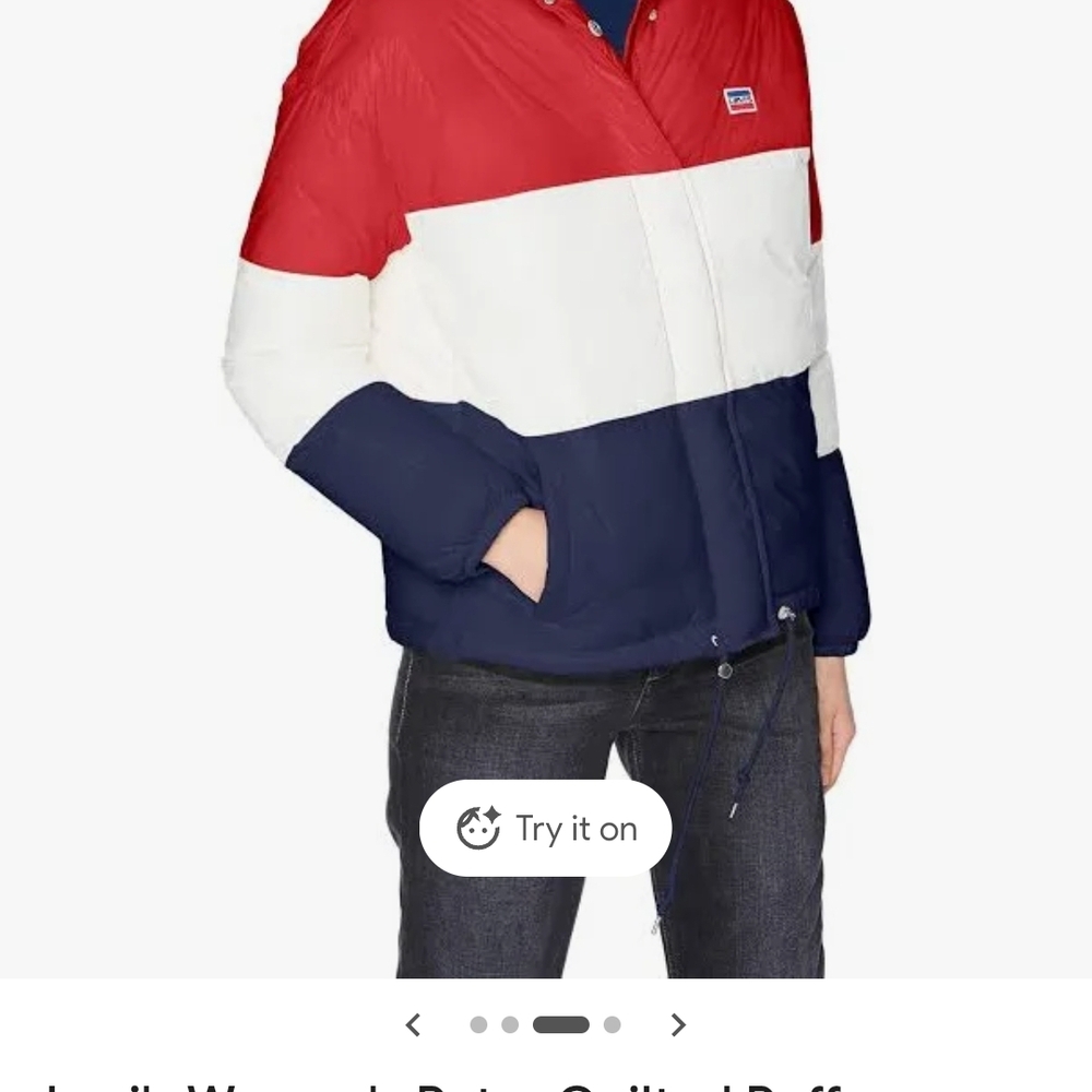 Women's LEVI'S Colorblock Puffer Jacket - Picture 2 of 10